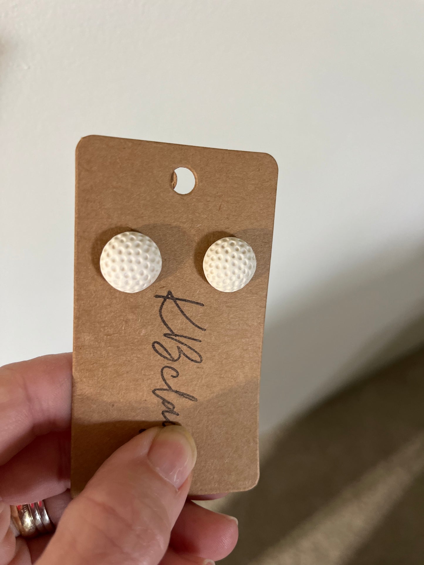 Small Golf Ball Dangles or Studs