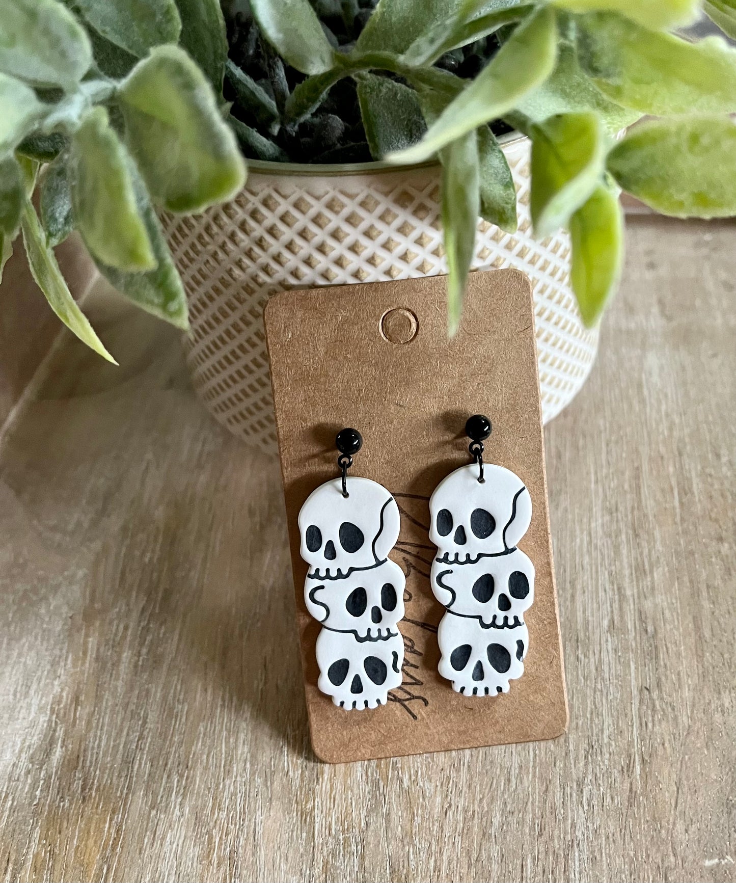 Stacked Skull Dangles