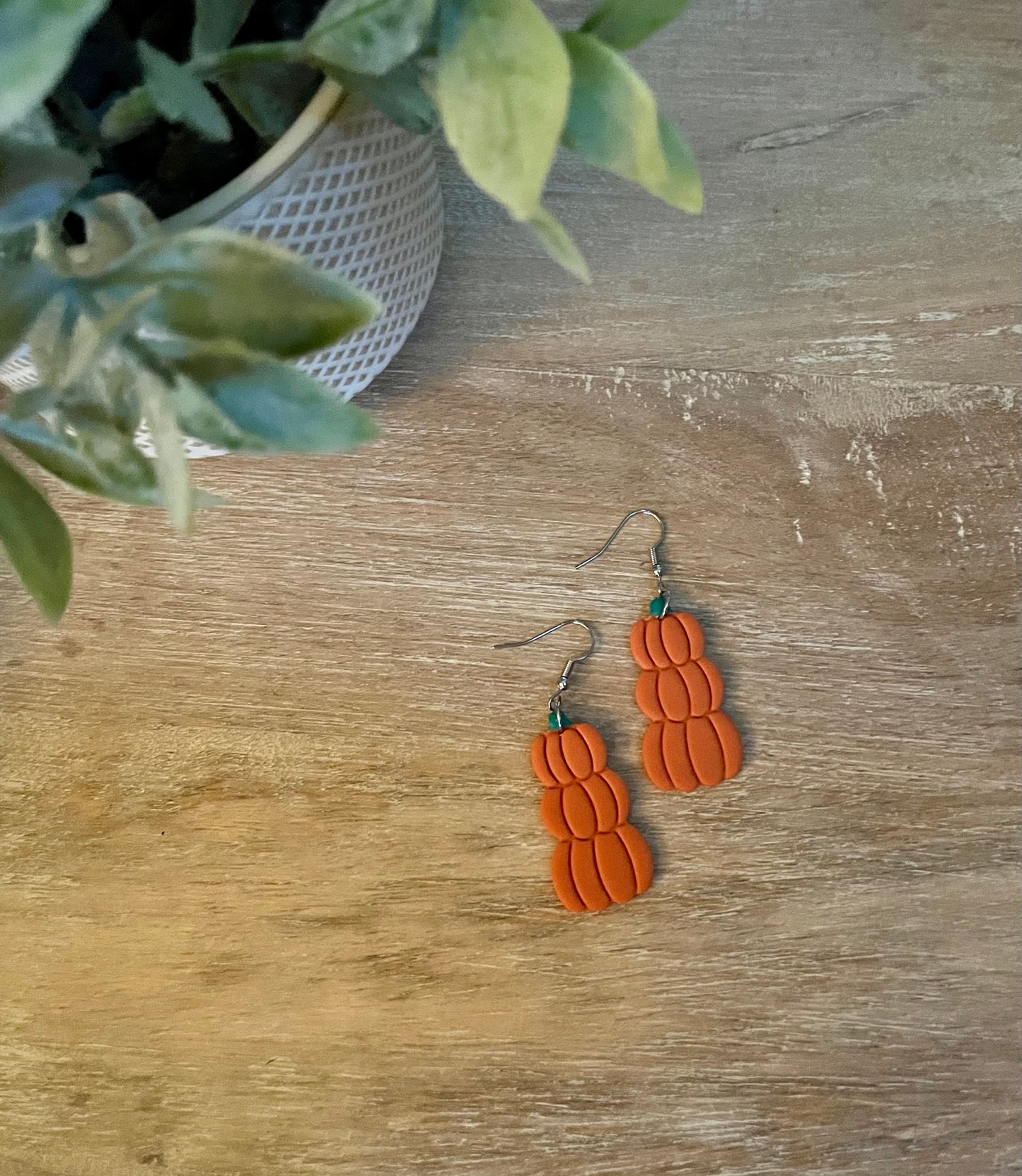 Stacked Pumpkin Dangles