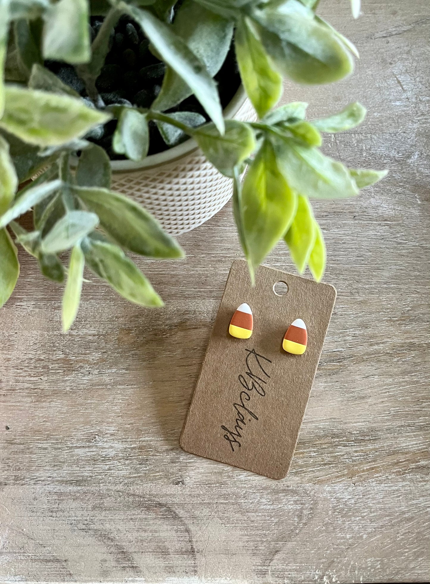 Small Candy Corn Studs