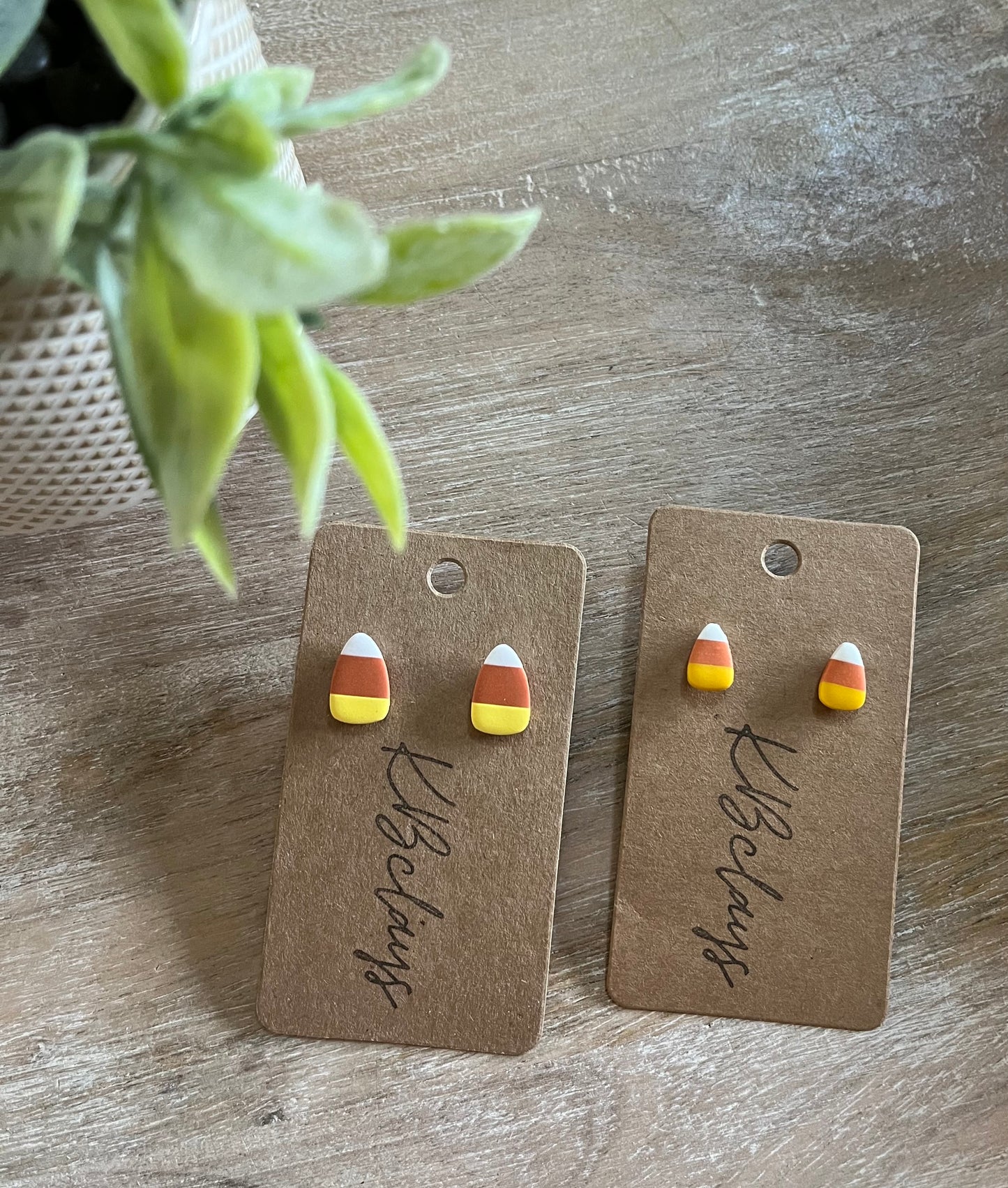 Small Candy Corn Studs