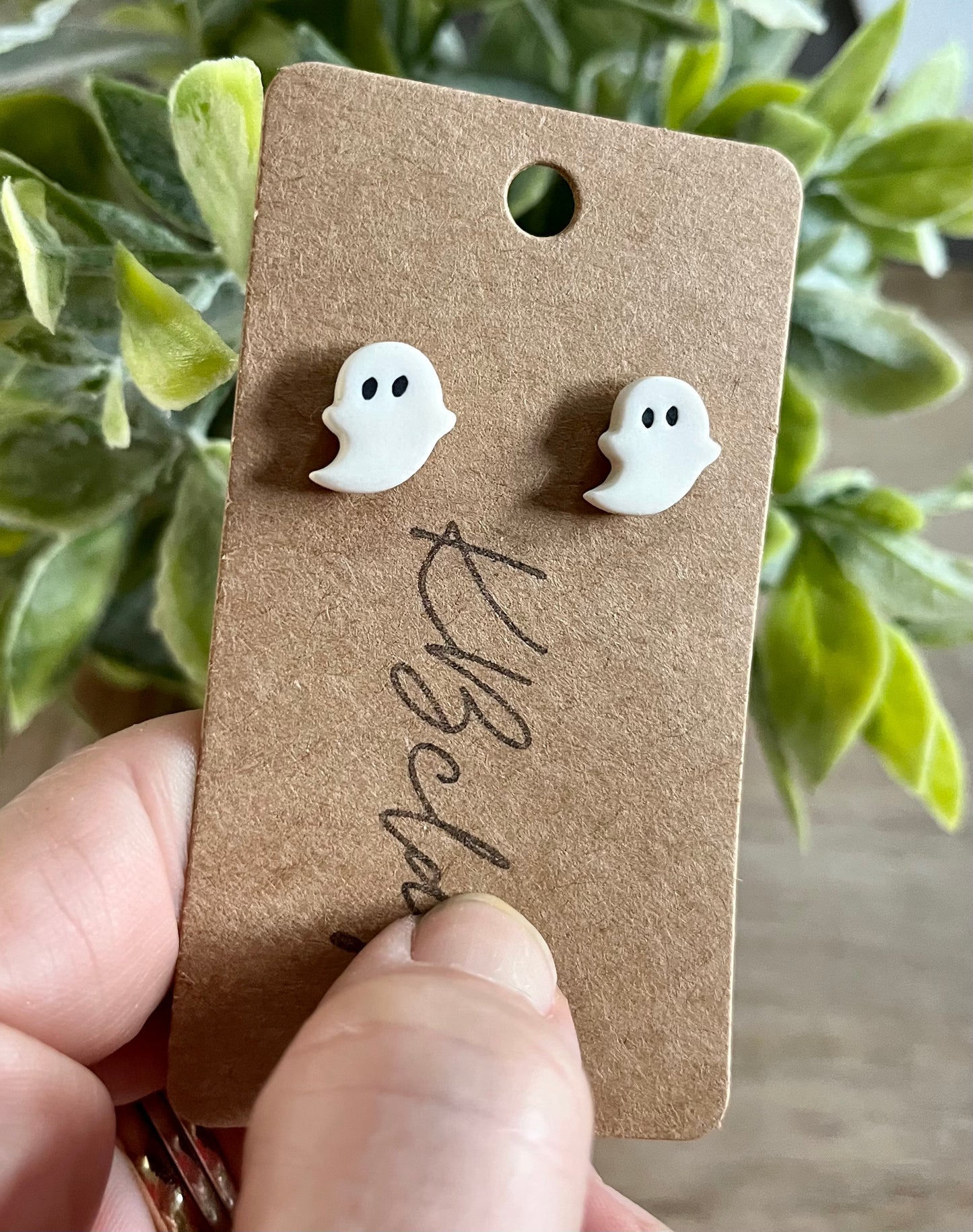 Tiny Ghost Studs (A)