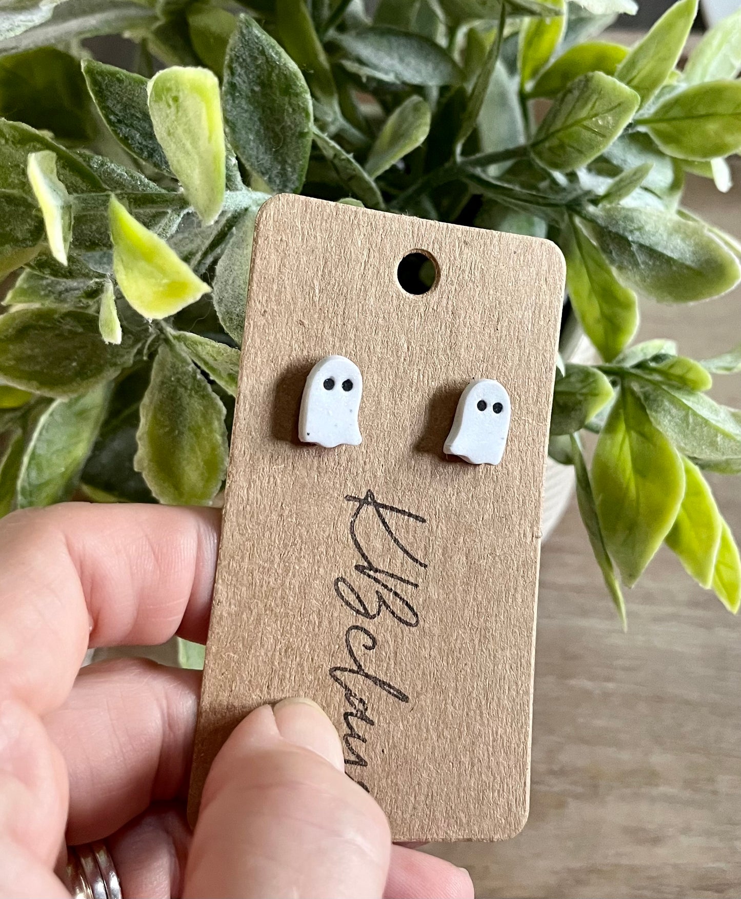 Tiny Ghost Studs (B)