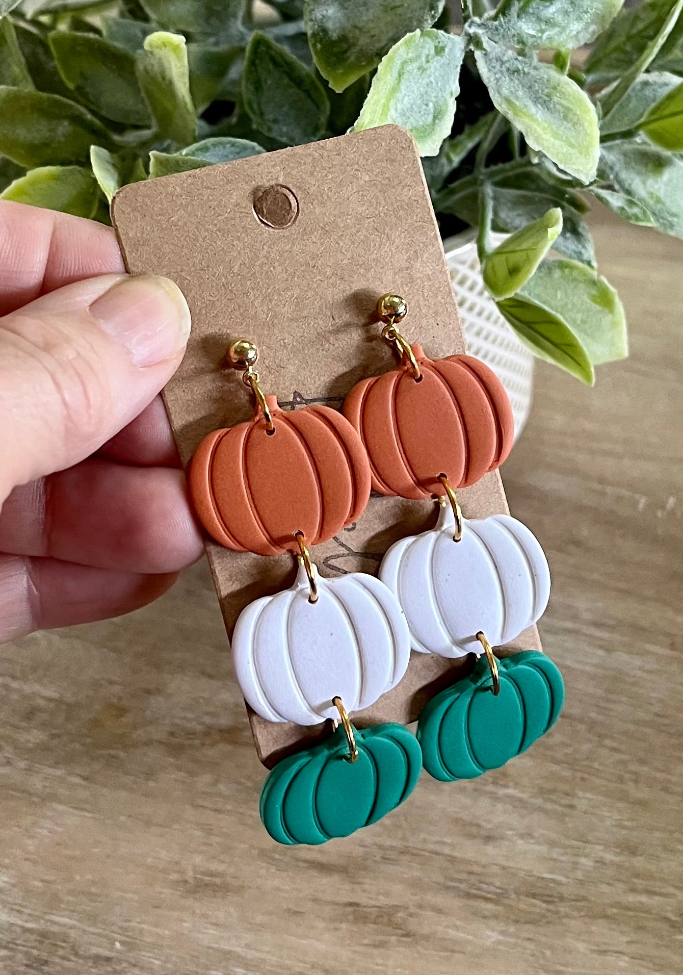 3 Tiered Pumpkin Dangles
