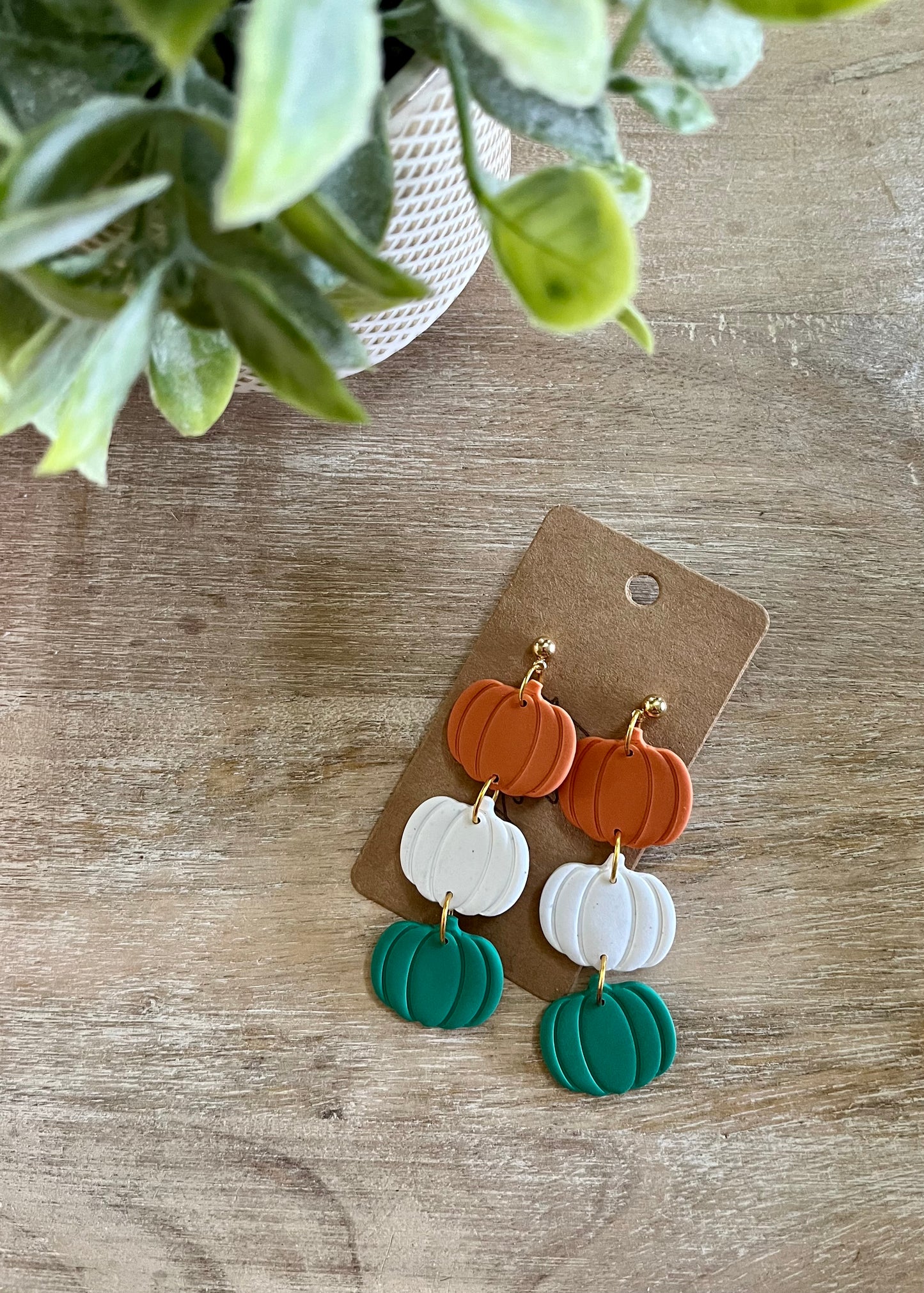 3 Tiered Pumpkin Dangles
