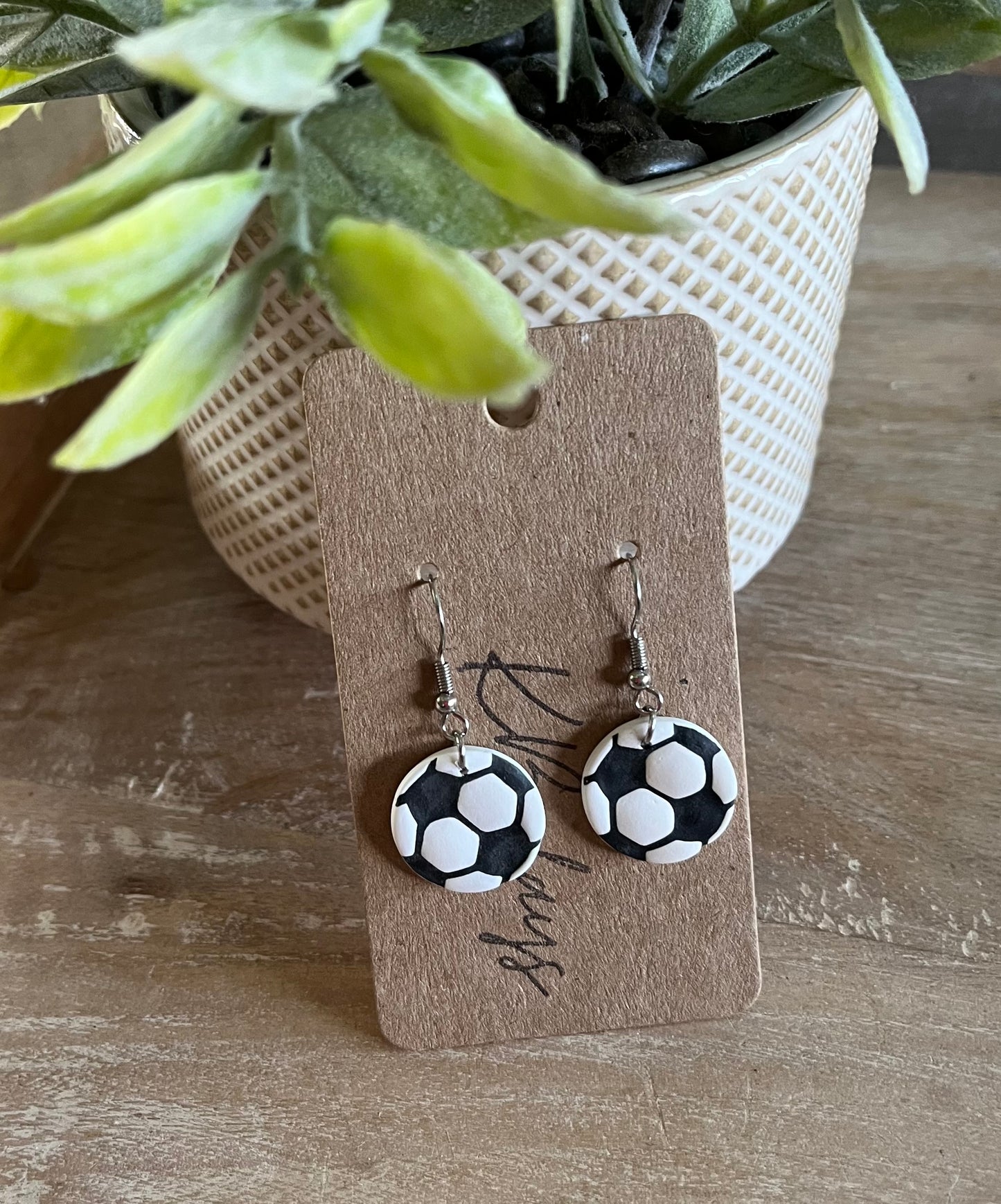 Soccer Ball Earrings