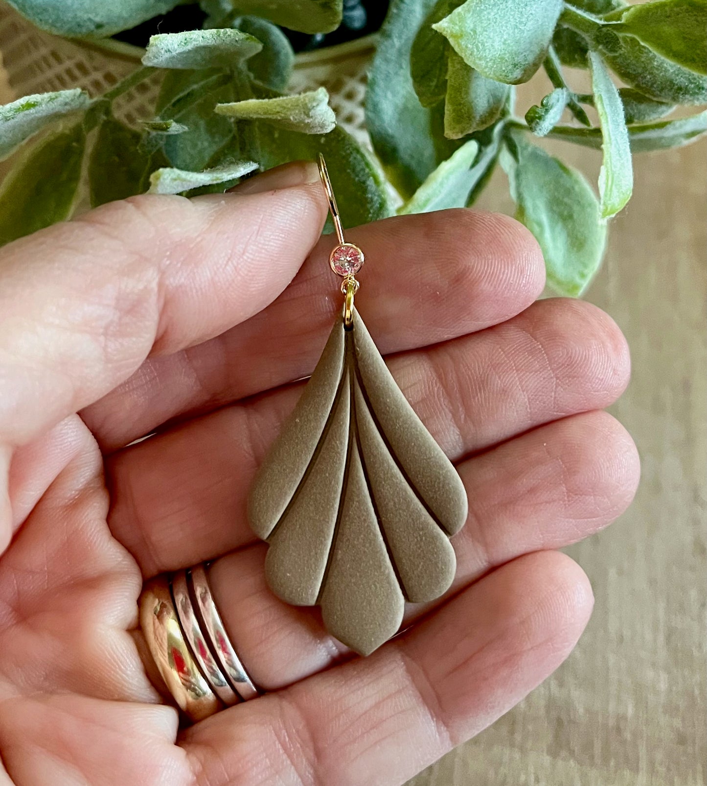 Brown Scallop Dangle