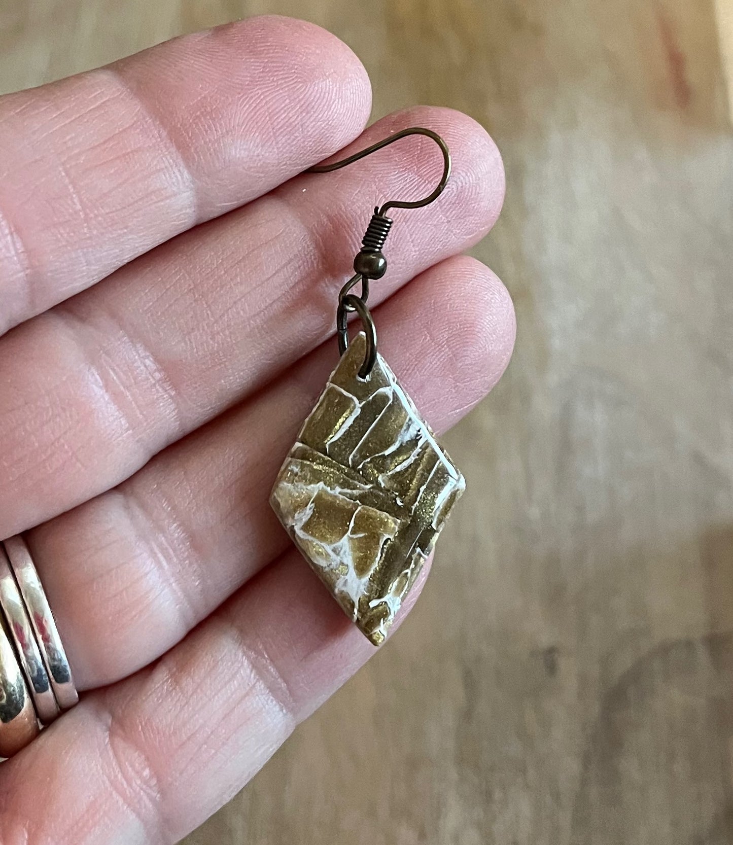 Marble Diamond Shape Dangles