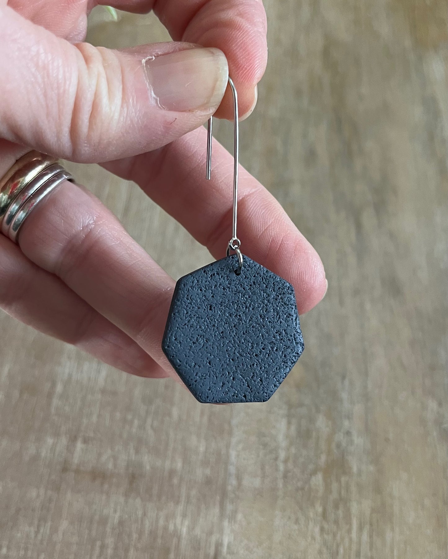 Blue Paperclip Dangles