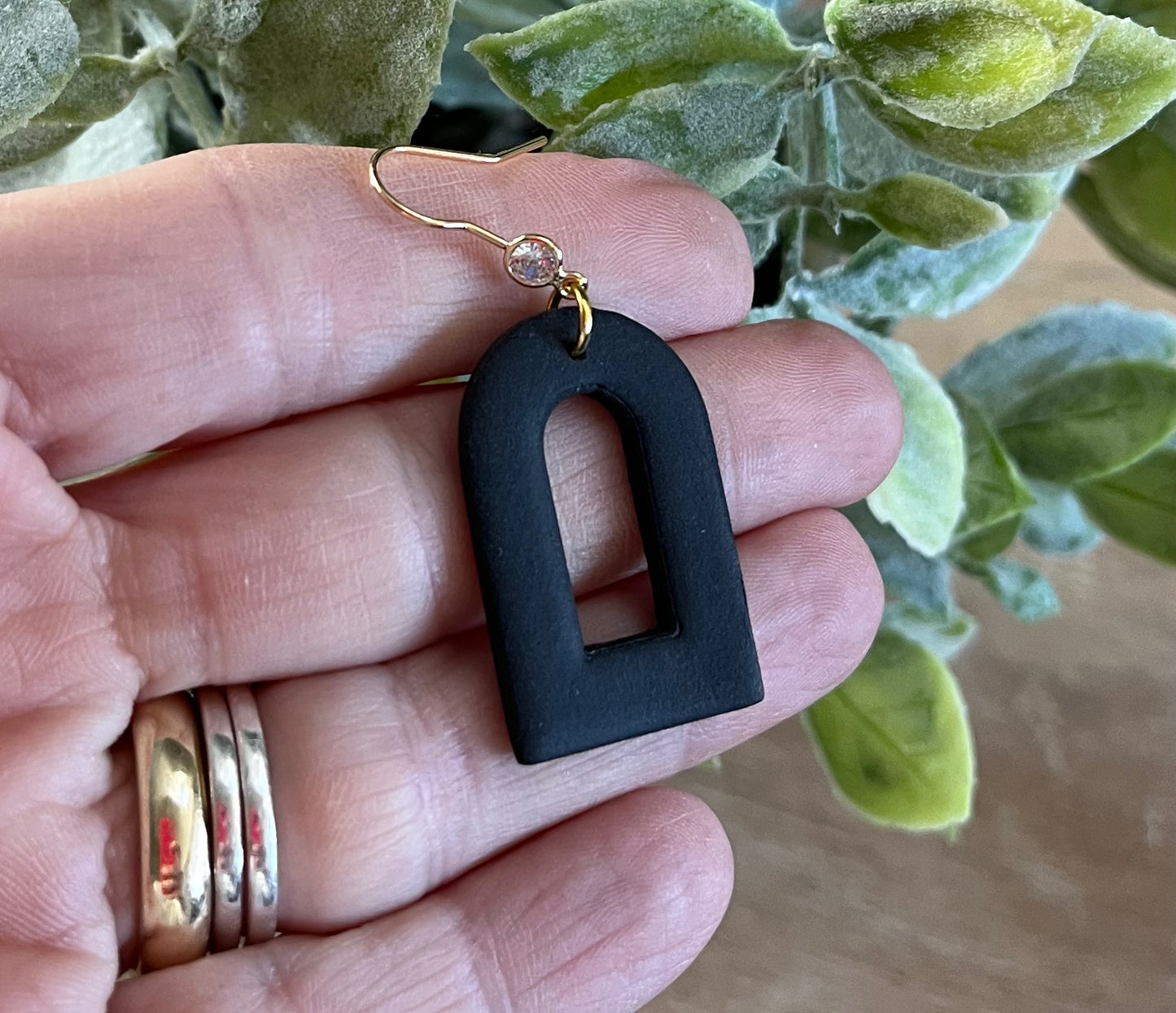 Black Arch Zircon Dangles