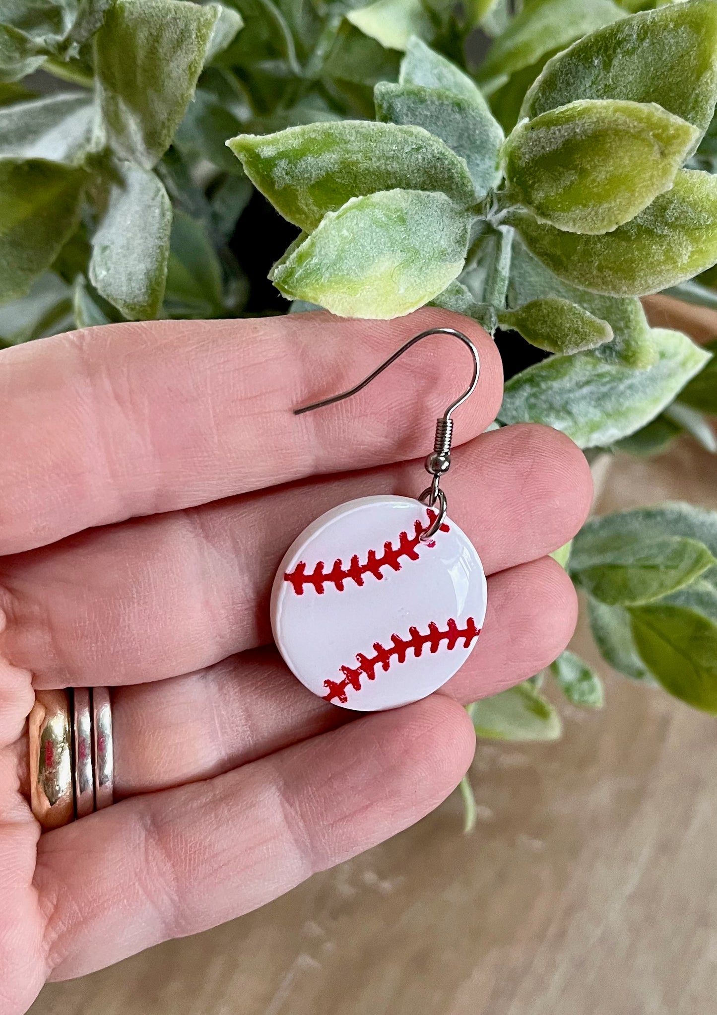 Large Baseball with Fishhooks