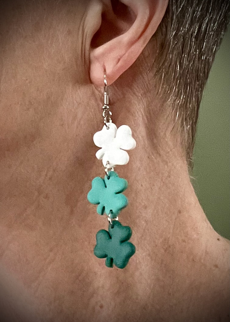 3 Tier Shamrock Dangles
