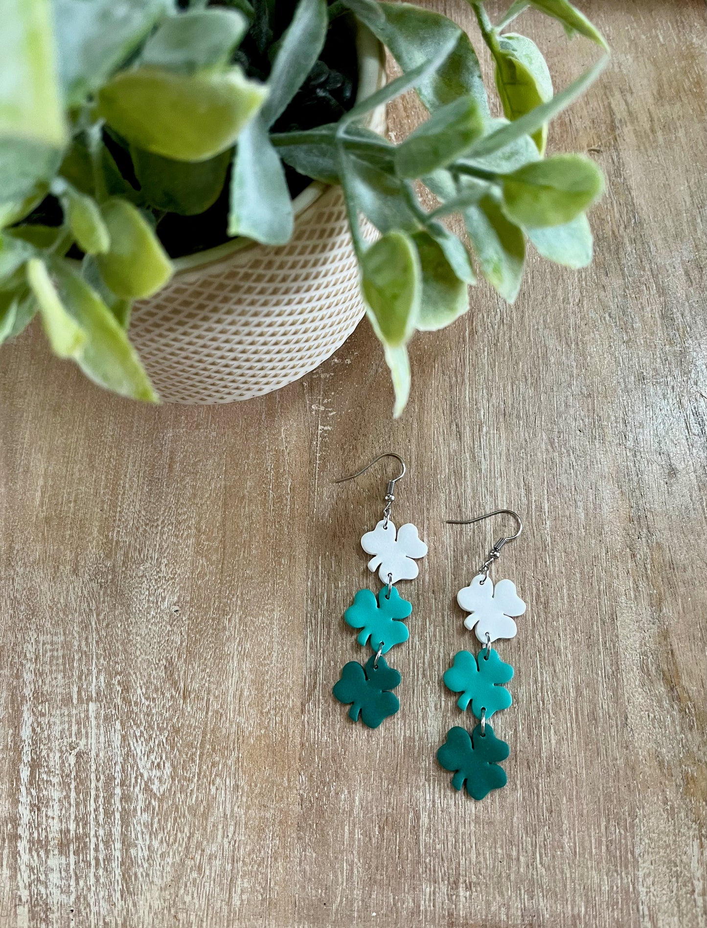 3 Tier Shamrock Dangles