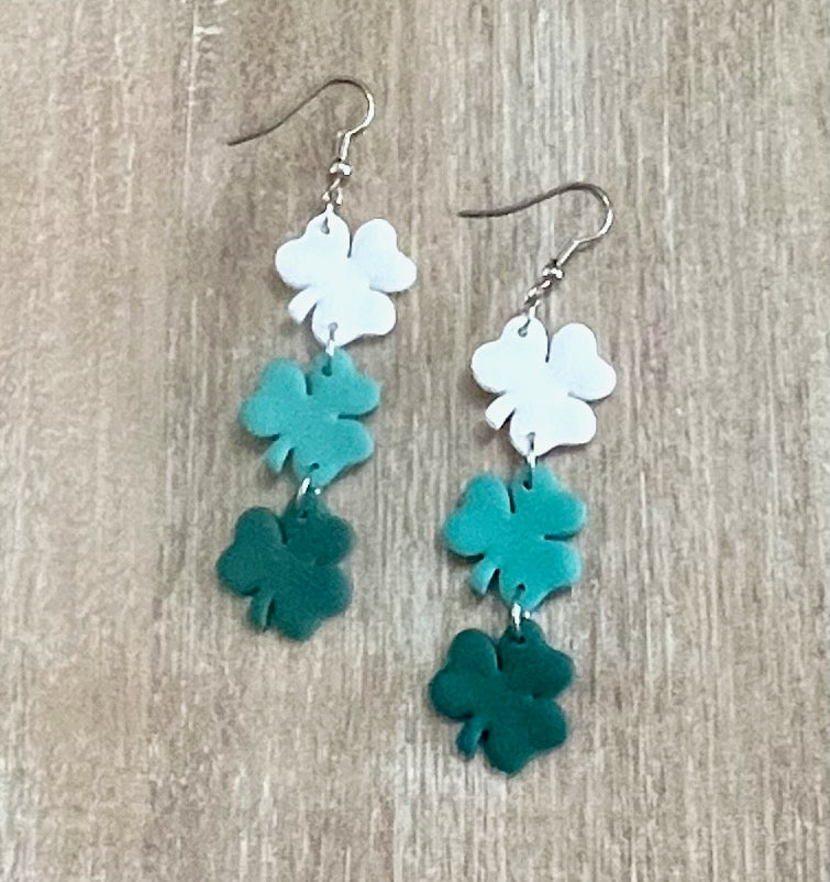 3 Tier Shamrock Dangles