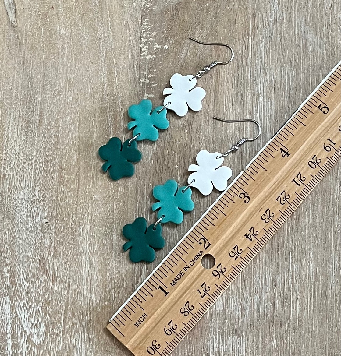 3 Tier Shamrock Dangles