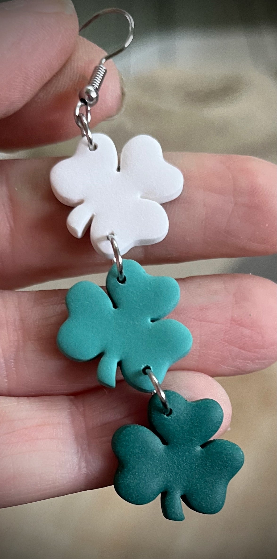 3 Tier Shamrock Dangles