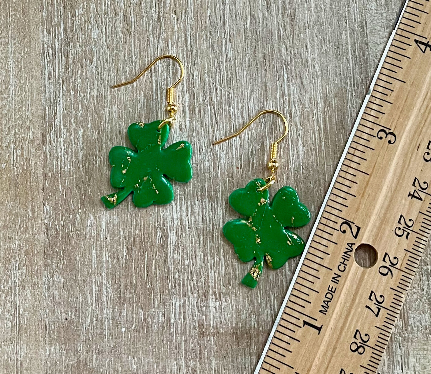 Medium 4 Leaf Clover Dangles.