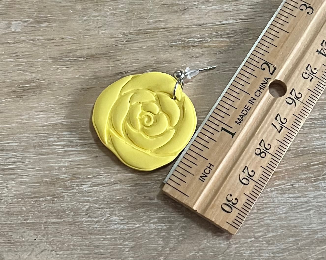 Yellow Rose Dangles