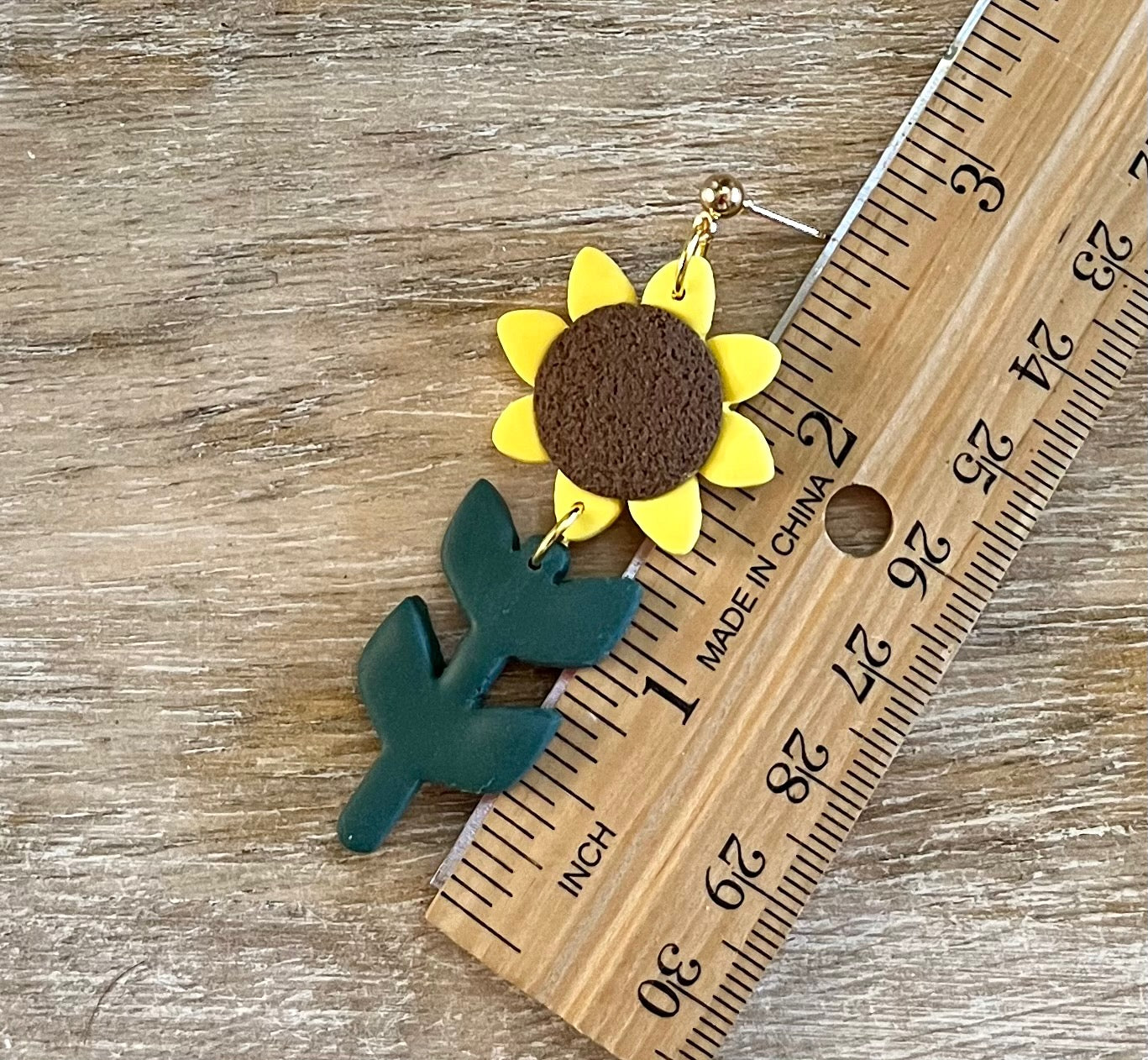 Large Sunflower with Stem Dangles