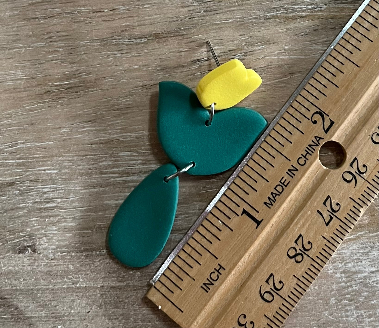 Yellow Tulip Dangles